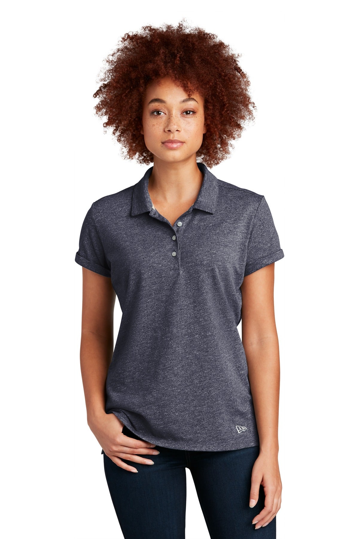 New Era® Women's Slub Twist Polo