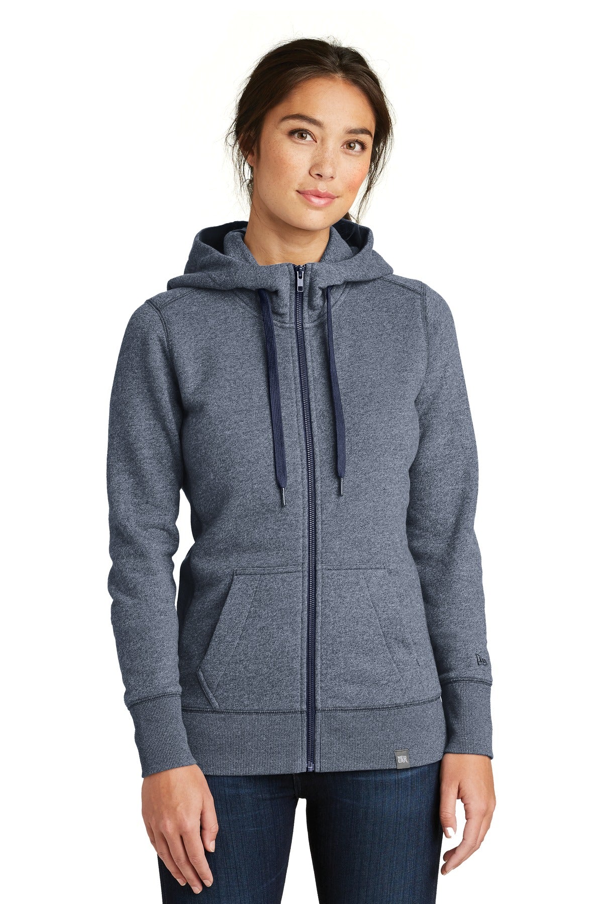 New Era® Women's French Terry Full-Zip Hoodie