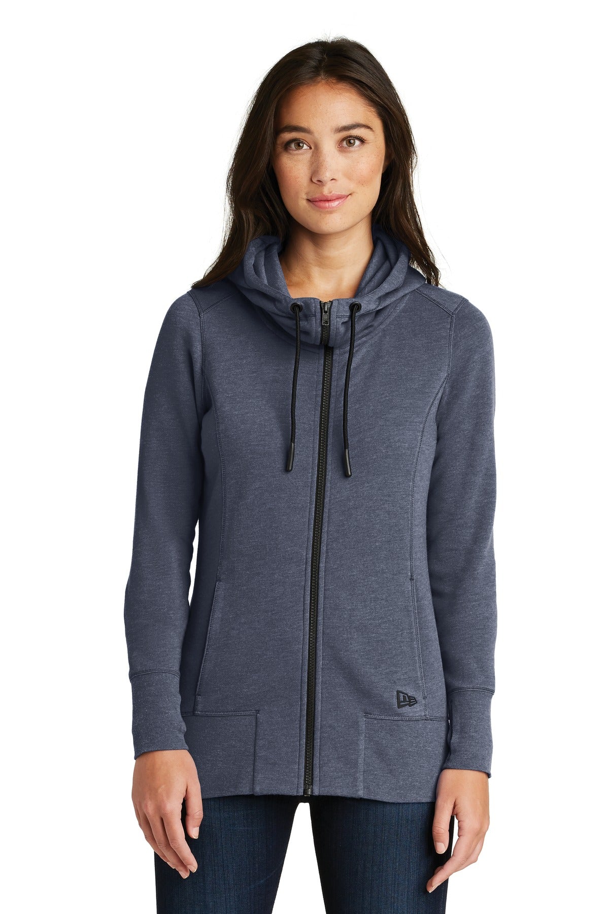 New Era® Women's Tri-Blend Fleece Full-Zip Hoodie