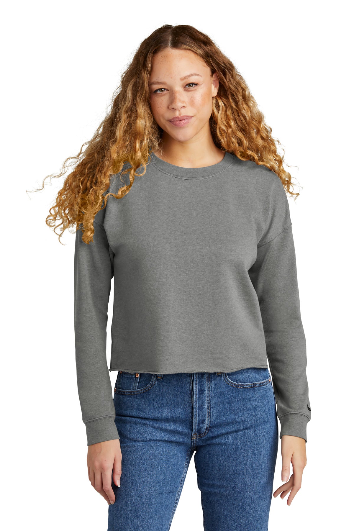 New Era® Women's Tri-Blend Fleece Crop Crew
