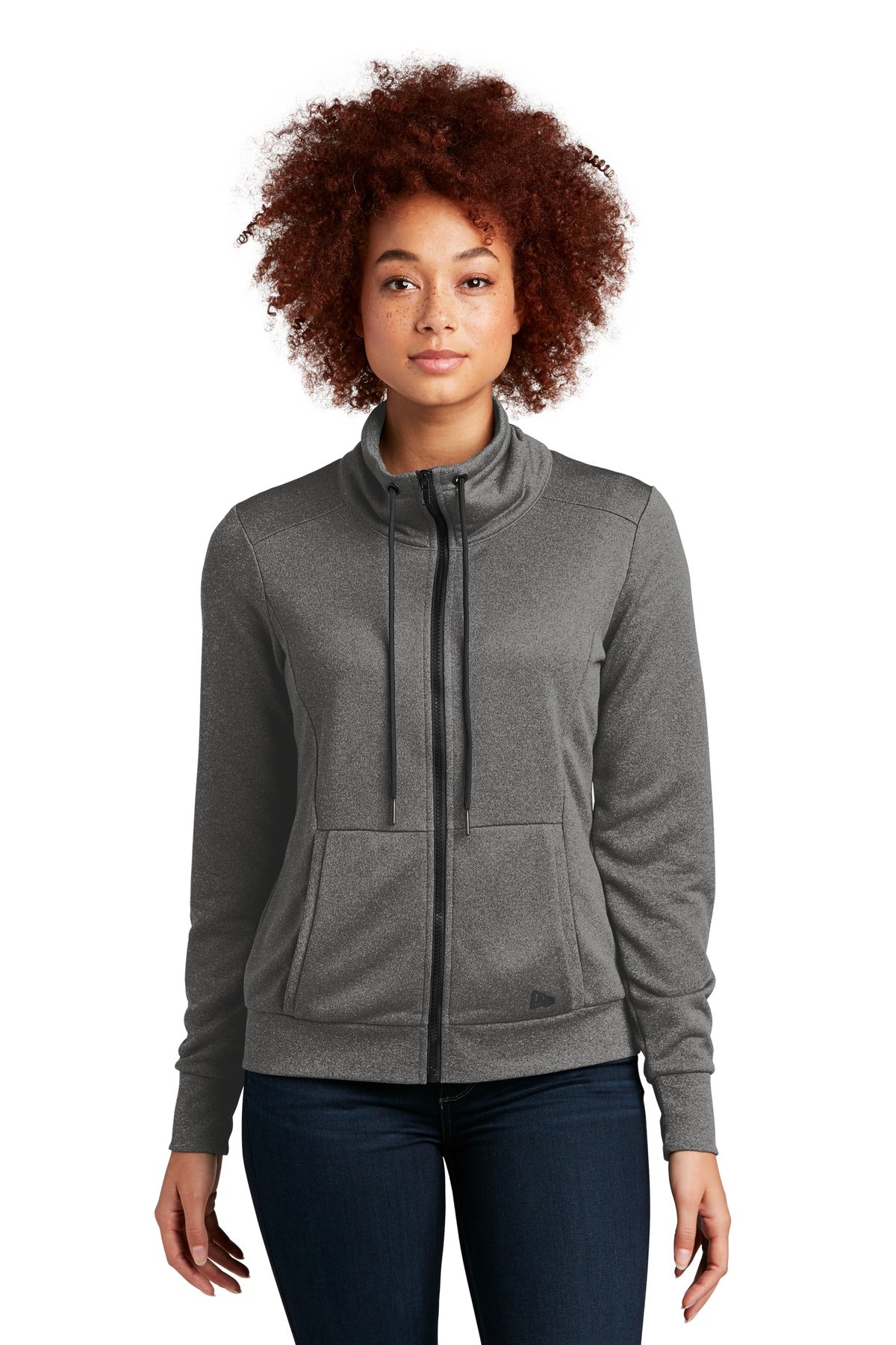 New Era® Women's Performance Terry Full-Zip Cowl