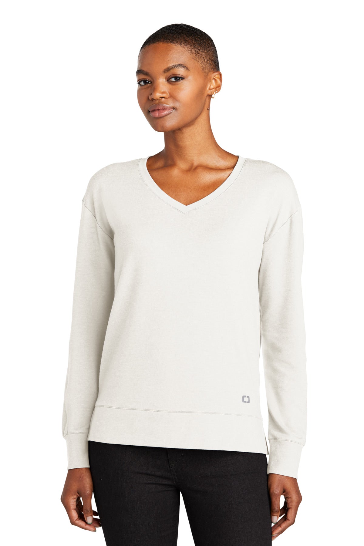 OGIO® Women's Luuma Flex Long Sleeve V-Neck