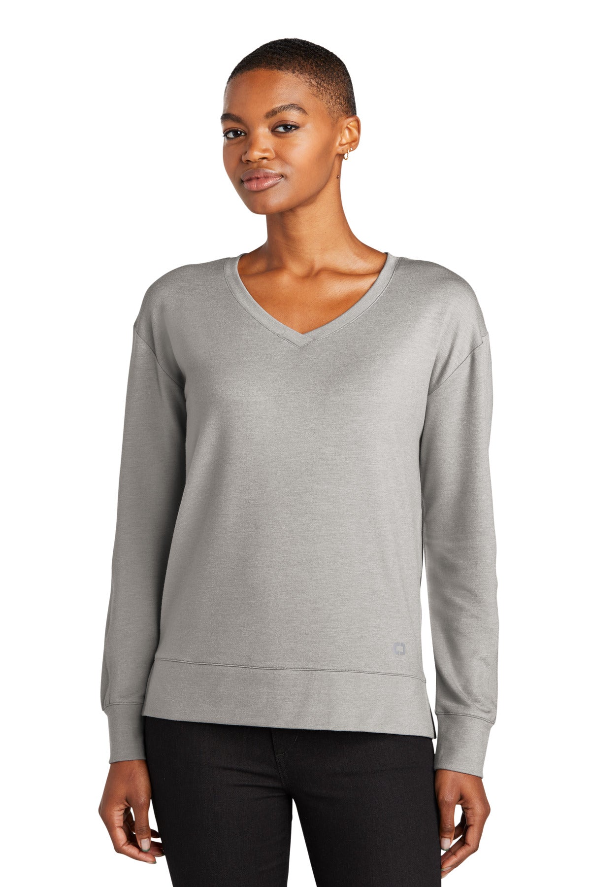OGIO® Women's Luuma Flex Long Sleeve V-Neck