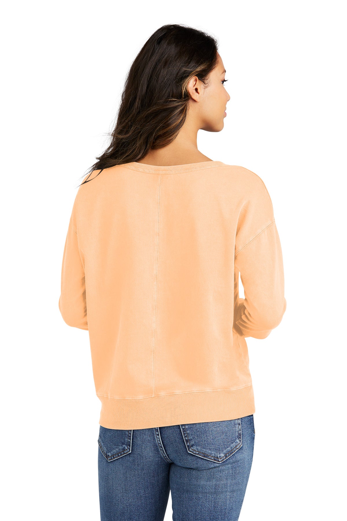Port & Company® Women's Beach Wash® Garment-Dyed V-Neck Sweatshirt