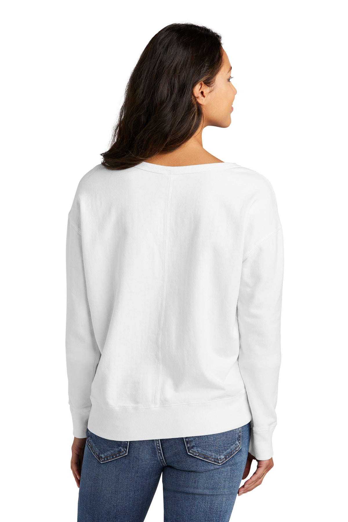 Port & Company® Women's Beach Wash® Garment-Dyed V-Neck Sweatshirt