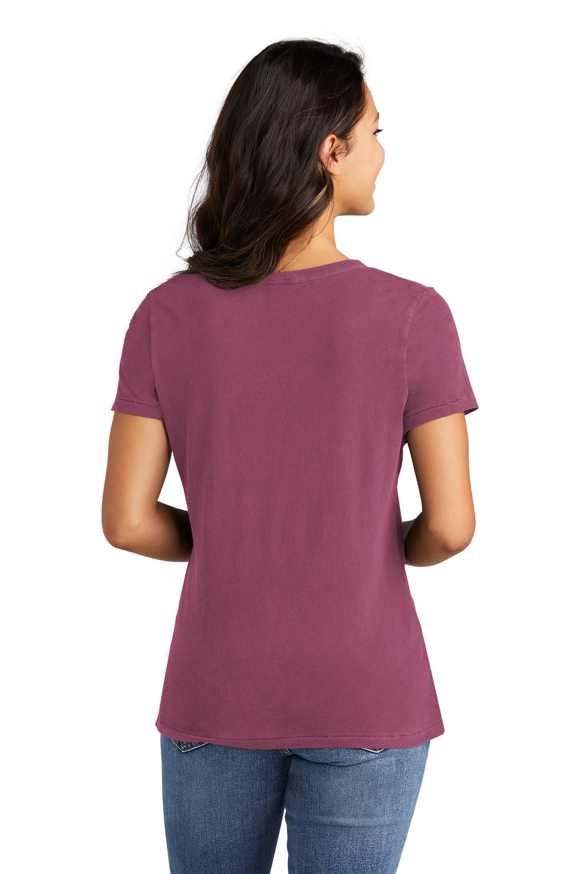 Port & Company® Women's Beach Wash® Garment-Dyed V-Neck Tee