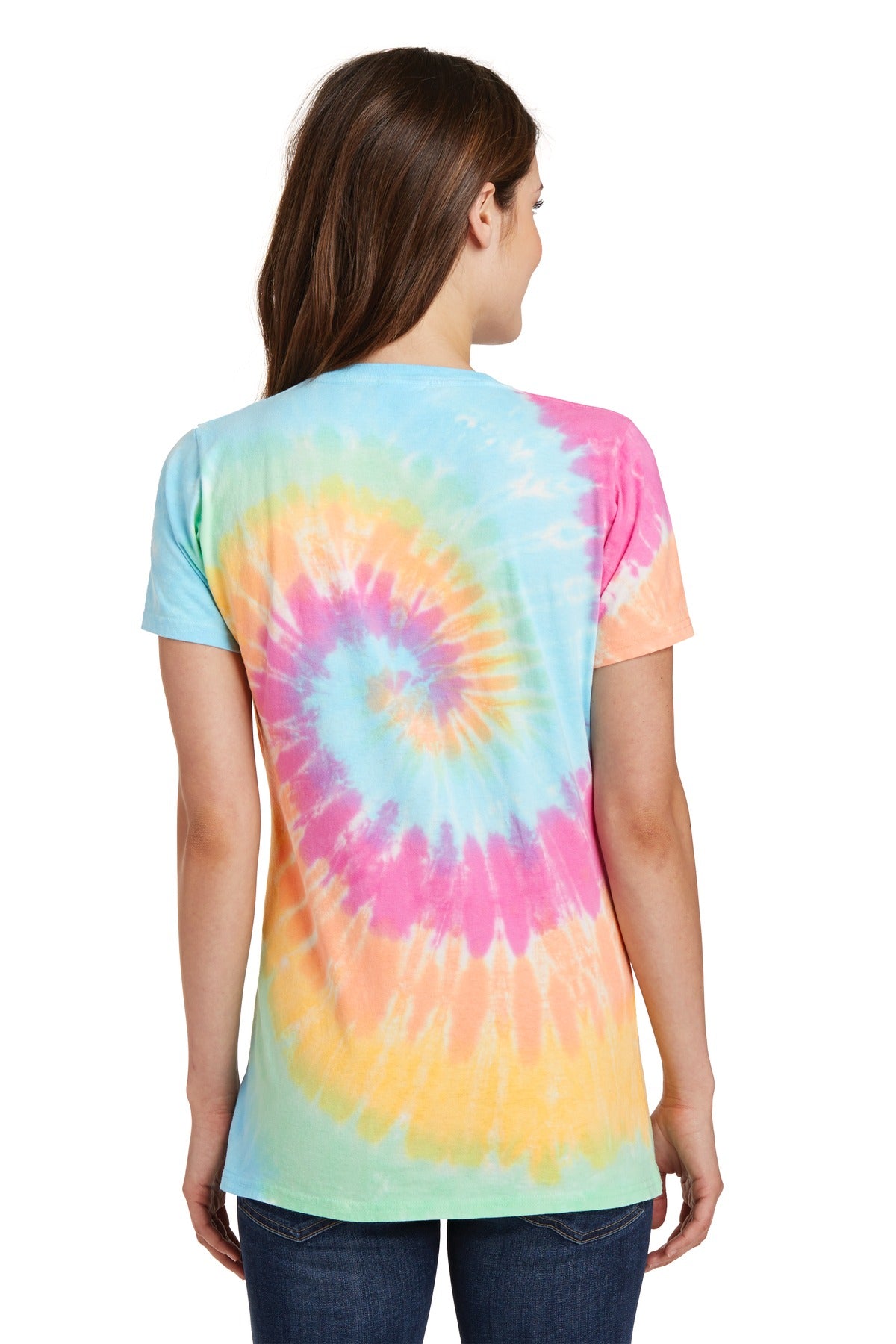 Port & Company® Women's Tie-Dye V-Neck Tee