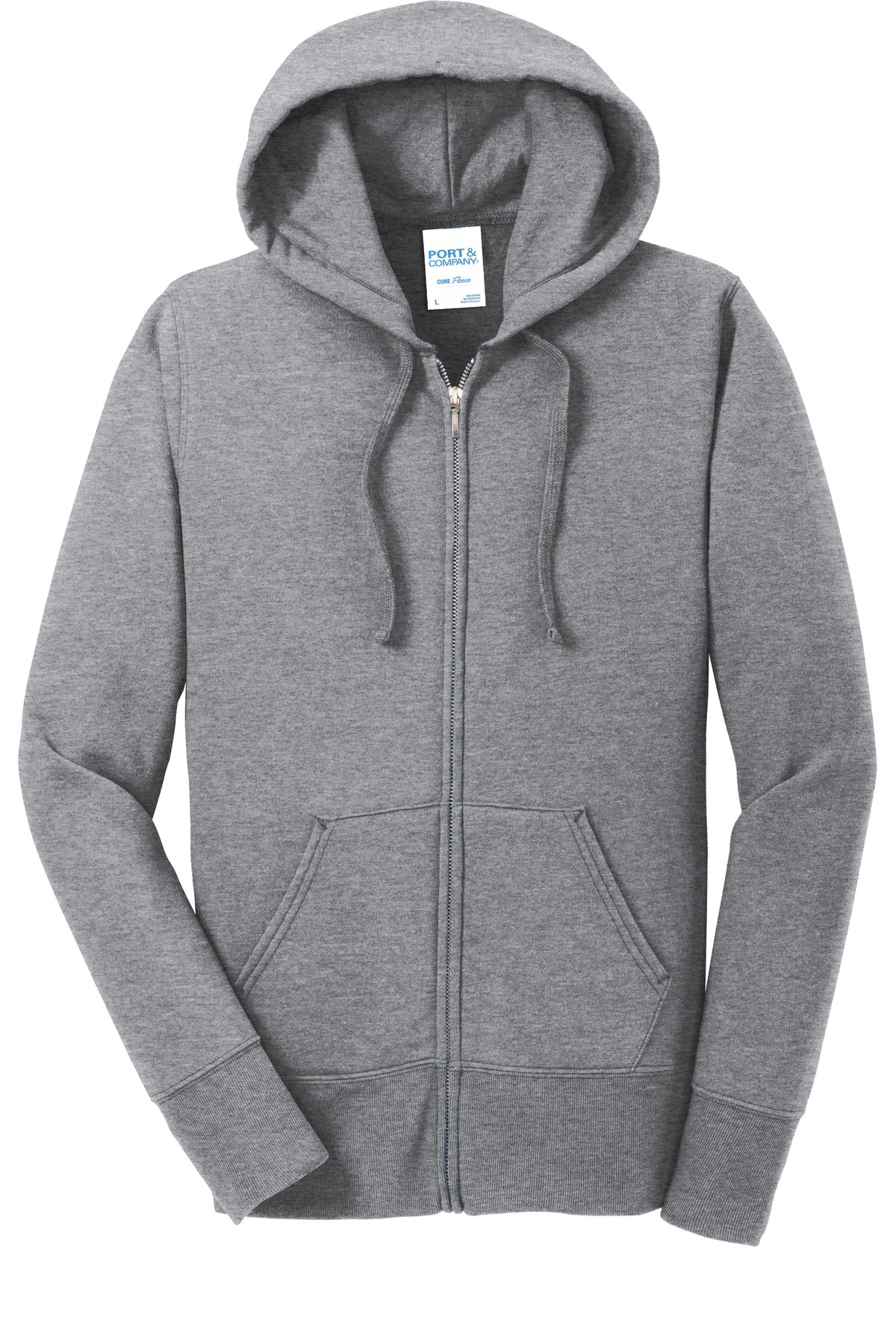 Port & Company® Women's Core Fleece Full-Zip Hooded Sweatshirt