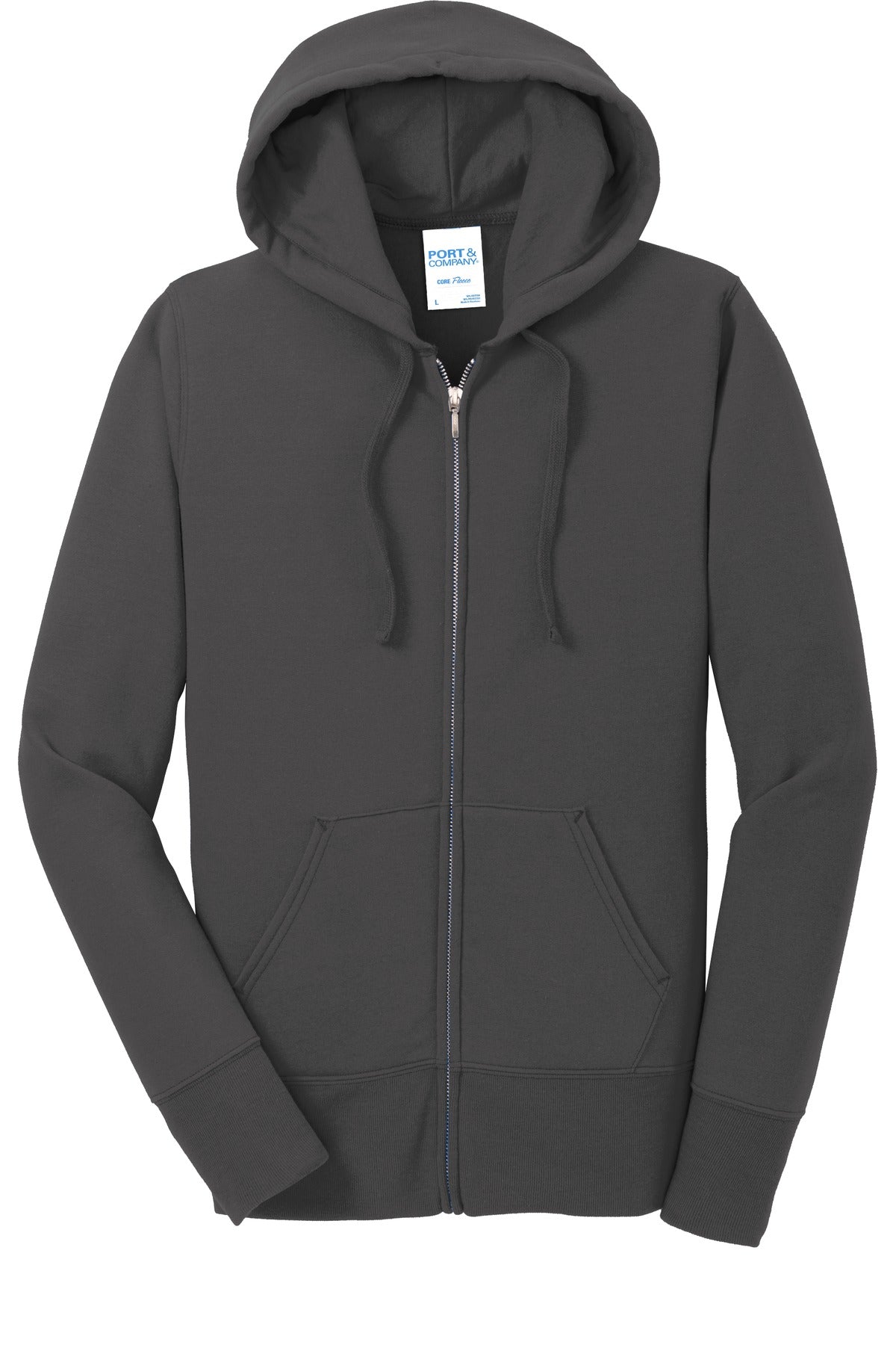 Port & Company® Women's Core Fleece Full-Zip Hooded Sweatshirt