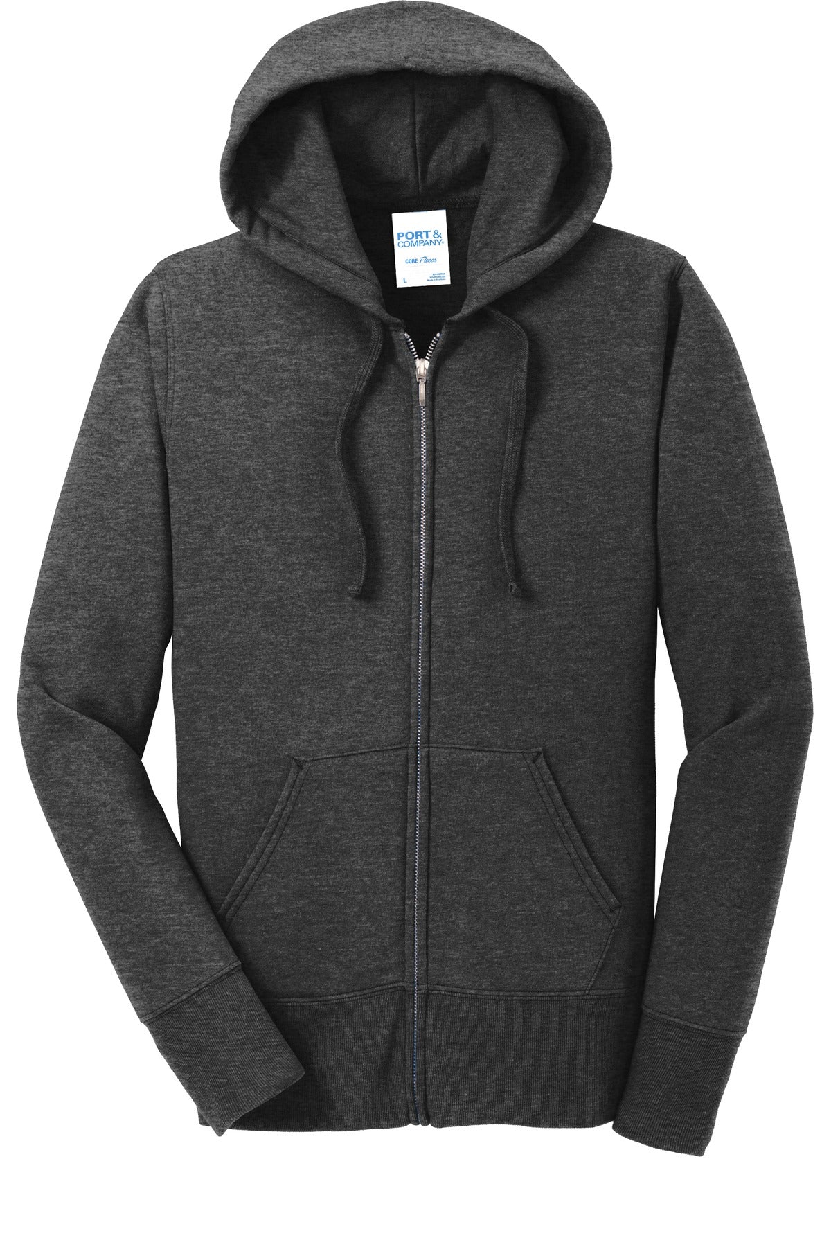 Port & Company® Women's Core Fleece Full-Zip Hooded Sweatshirt