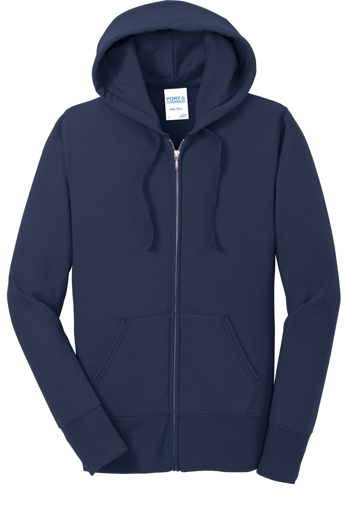 Port & Company® Women's Core Fleece Full-Zip Hooded Sweatshirt