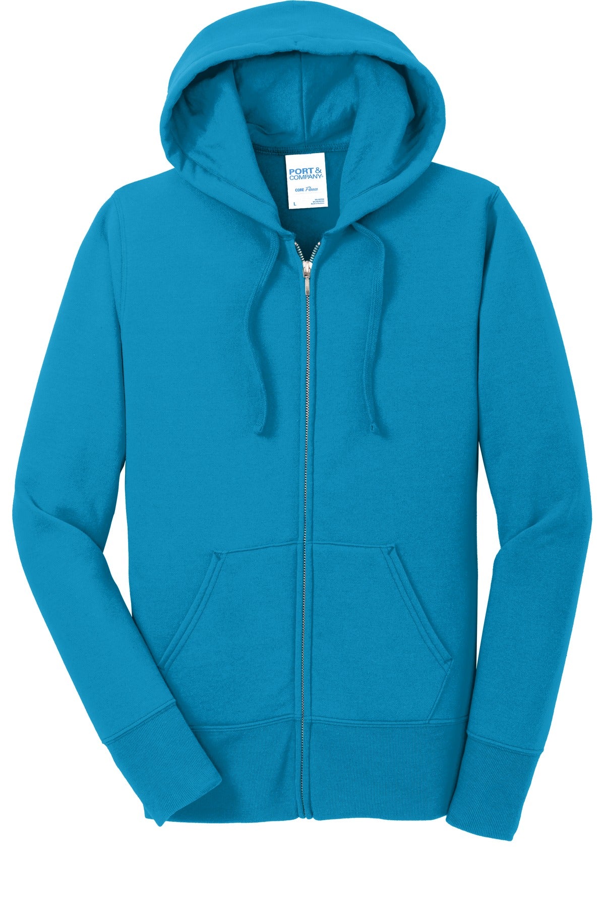 Port & Company® Women's Core Fleece Full-Zip Hooded Sweatshirt