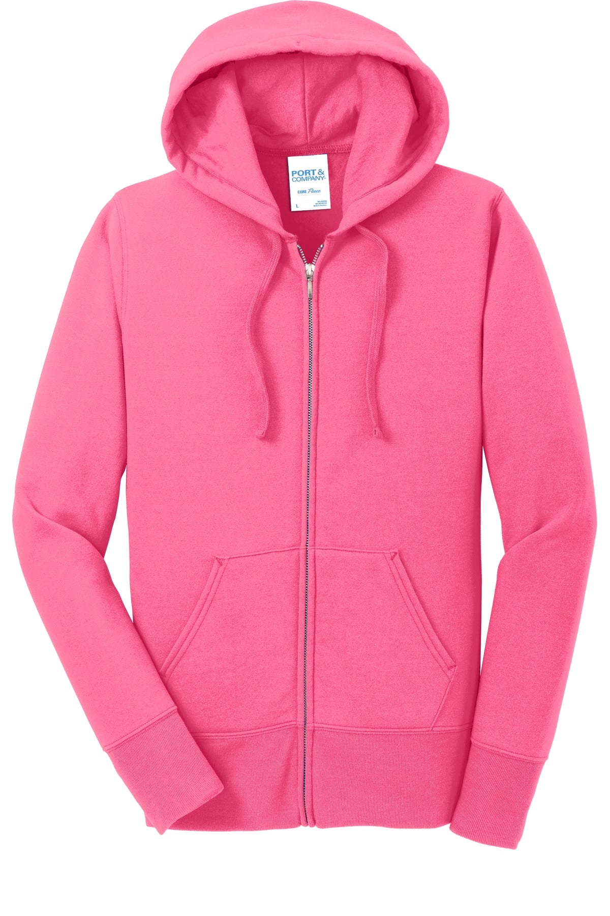 Port & Company® Women's Core Fleece Full-Zip Hooded Sweatshirt