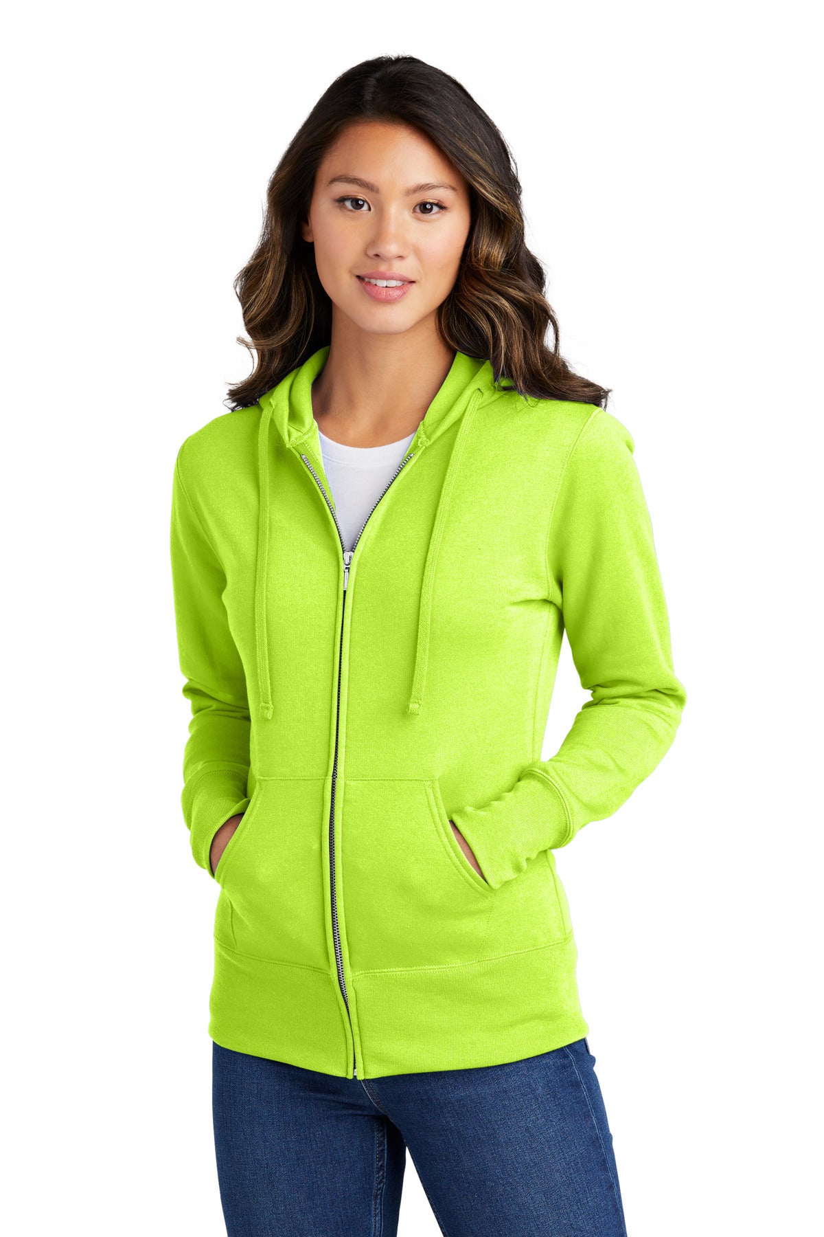 Port & Company® Women's Core Fleece Full-Zip Hooded Sweatshirt