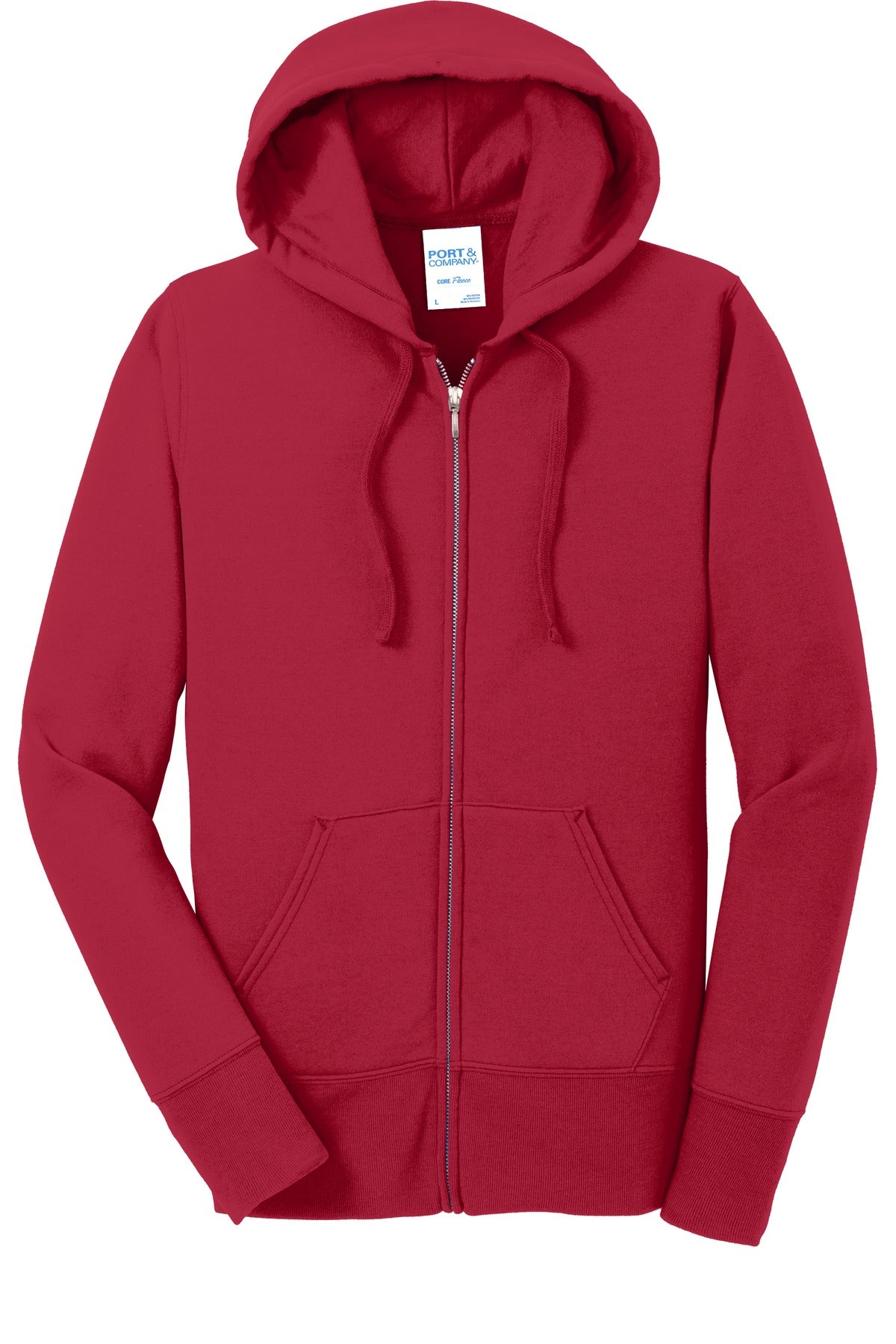 Port & Company® Women's Core Fleece Full-Zip Hooded Sweatshirt
