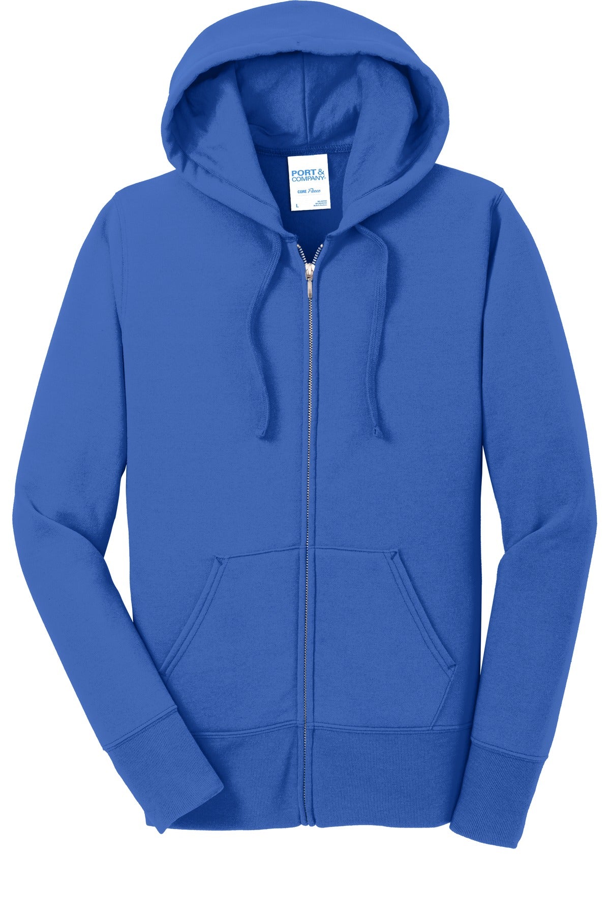 Port & Company® Women's Core Fleece Full-Zip Hooded Sweatshirt