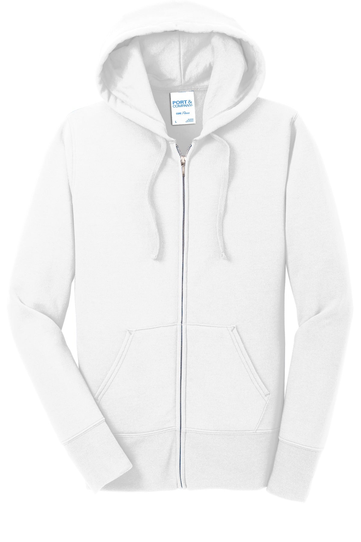 Port & Company® Women's Core Fleece Full-Zip Hooded Sweatshirt