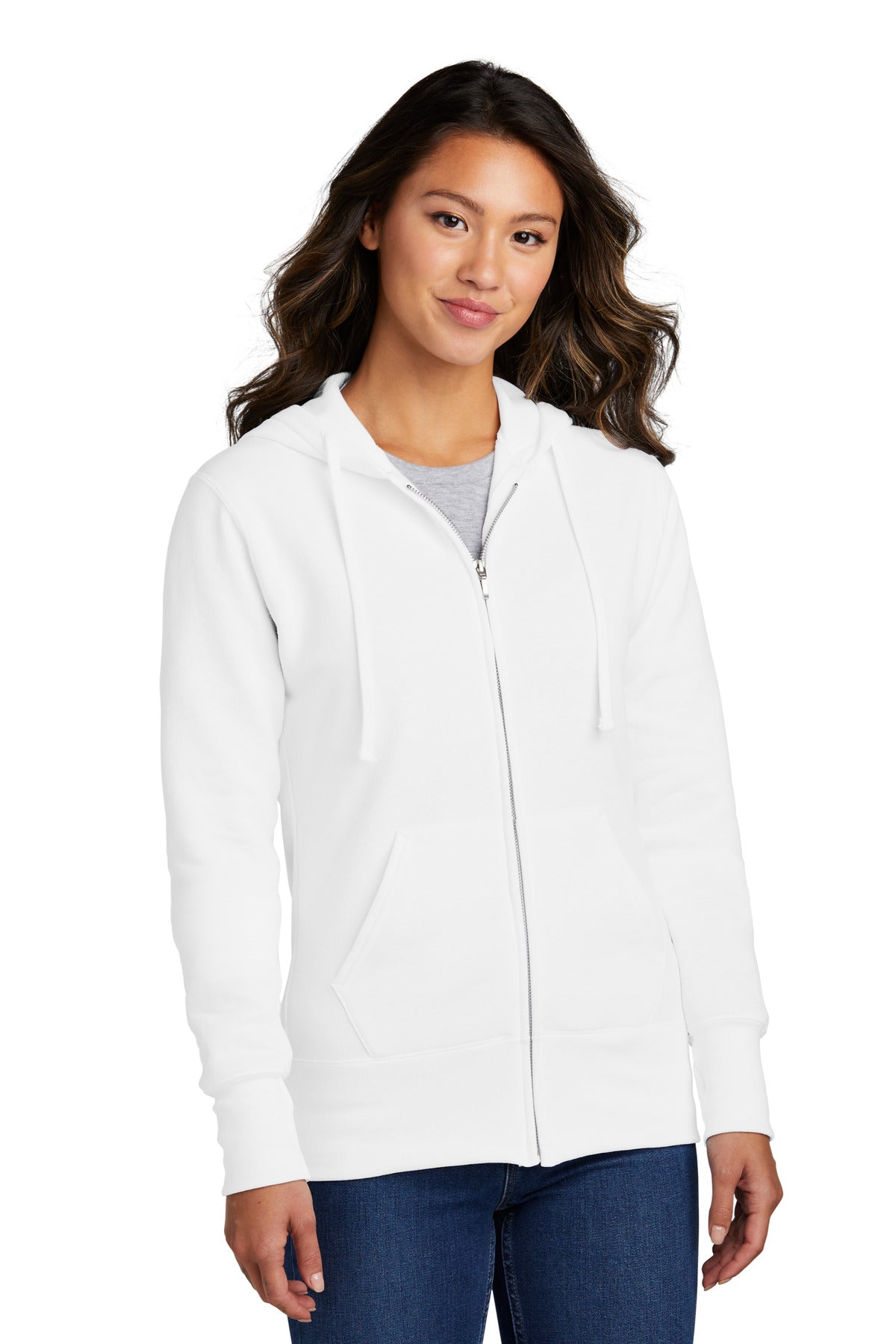 Port & Company® Women's Core Fleece Full-Zip Hooded Sweatshirt