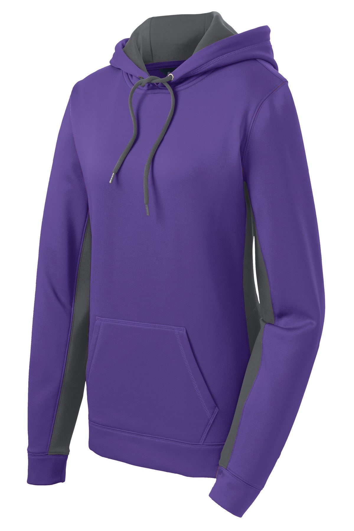 Sport-Tek® Women's Sport-Wick® Fleece Colorblock Hooded Pullover