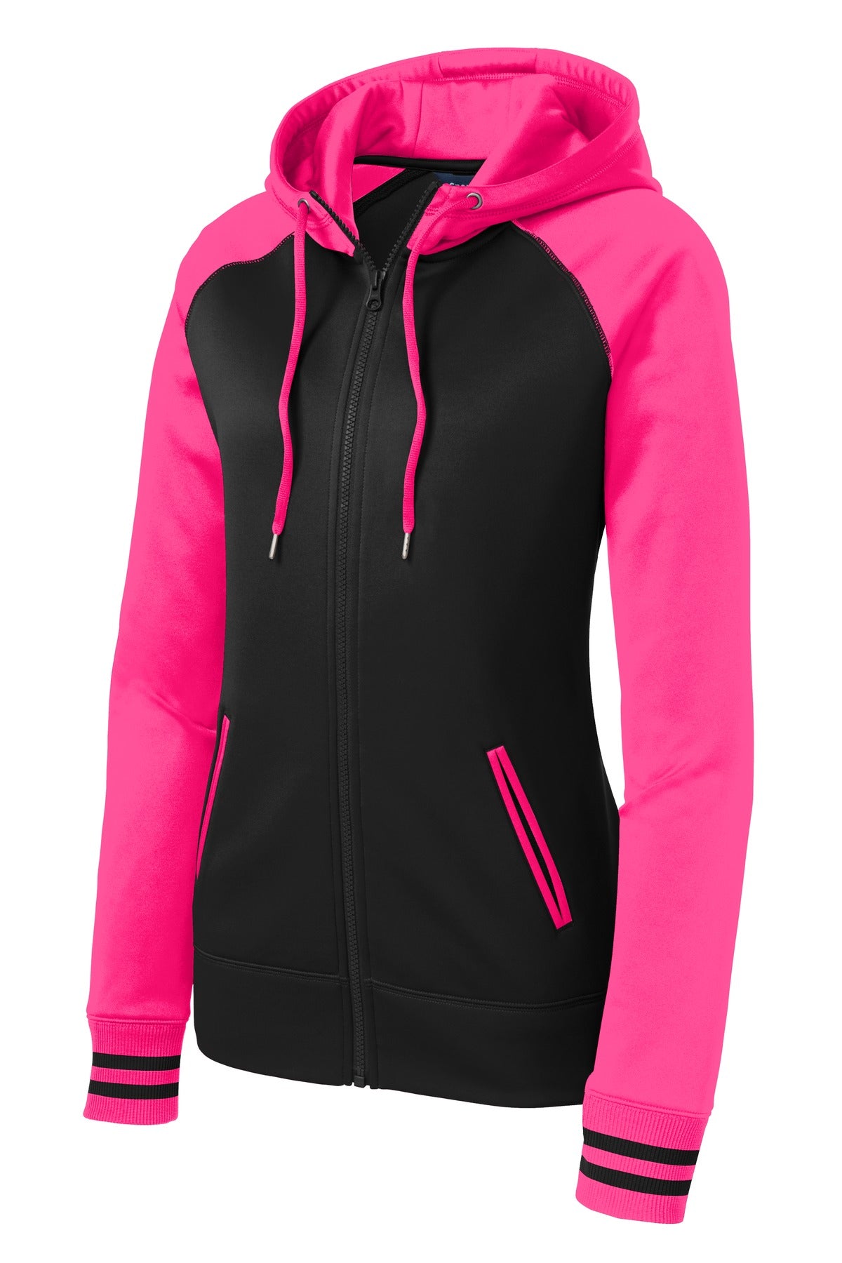 Sport-Tek® Women's Sport-Wick® Varsity Fleece Full-Zip Hooded Jacket