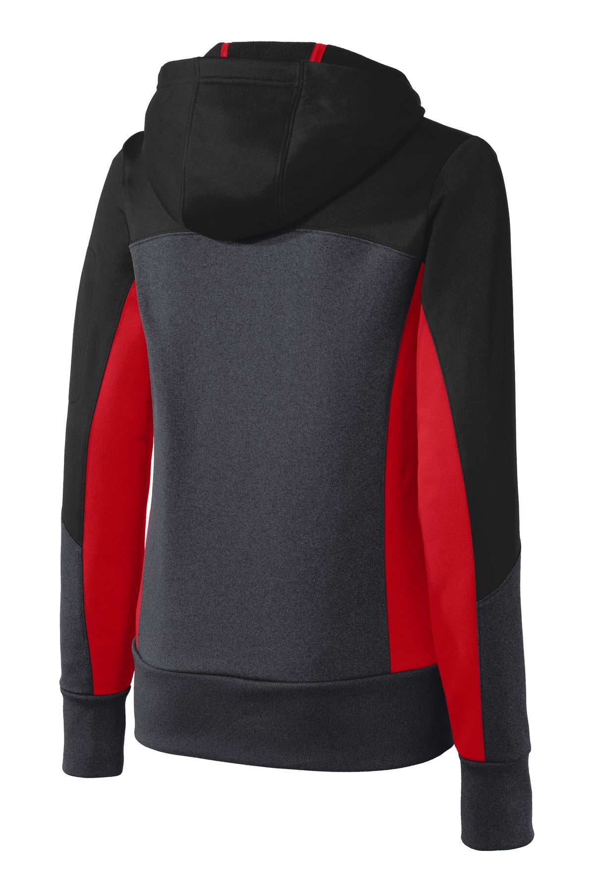 Sport-Tek® Women's Tech Fleece Colorblock Full-Zip Hooded Jacket