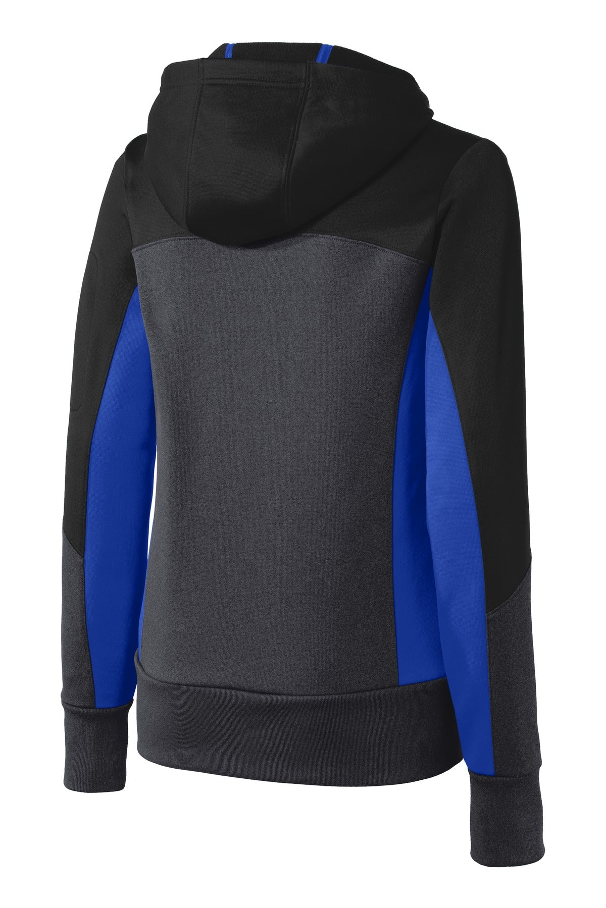 Sport-Tek® Women's Tech Fleece Colorblock Full-Zip Hooded Jacket