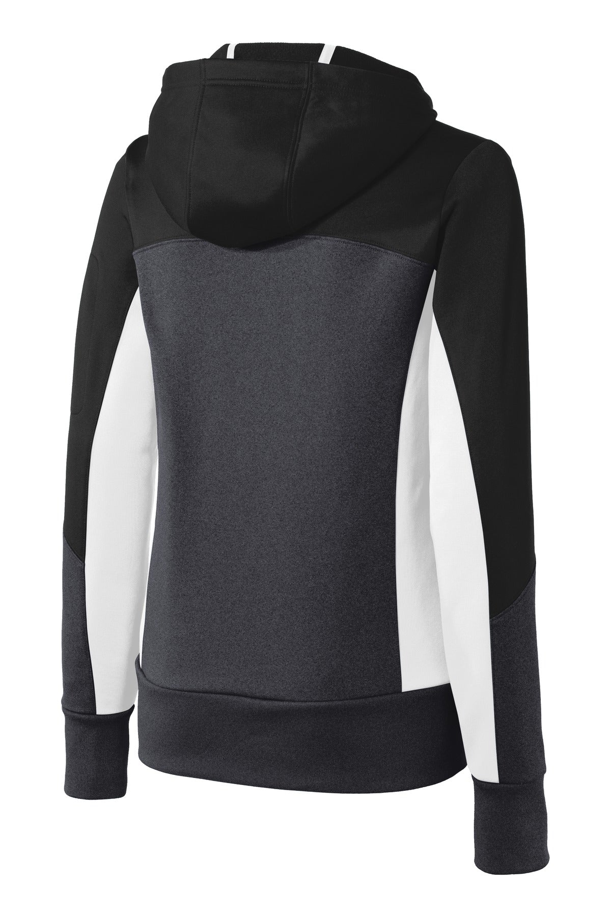 Sport-Tek® Women's Tech Fleece Colorblock Full-Zip Hooded Jacket