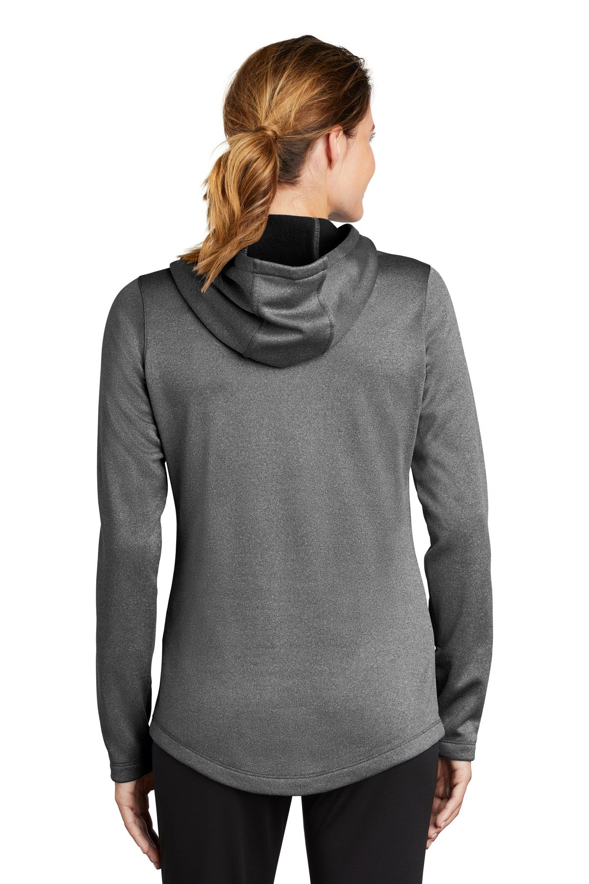 Sport-Tek® Women's PosiCharge® Sport-Wick® Heather Fleece Hooded Pullover