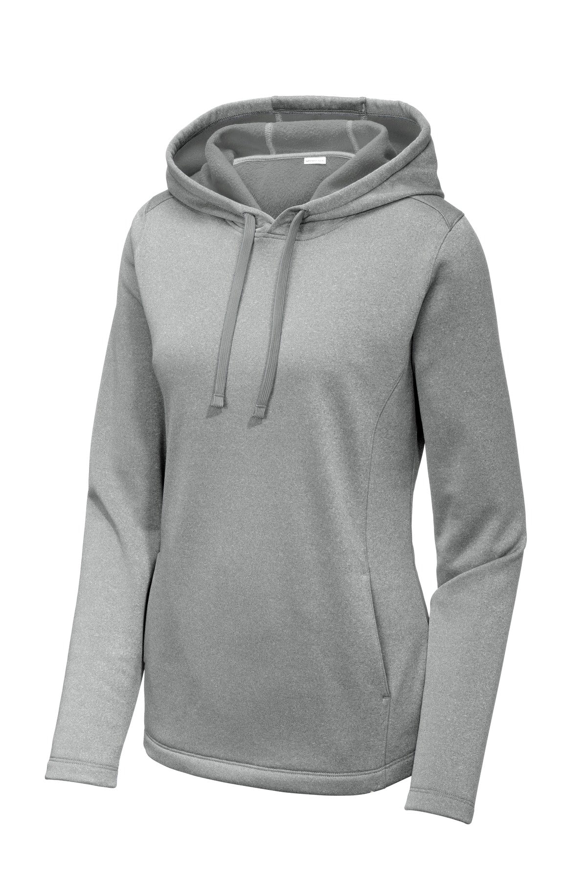 Sport-Tek® Women's PosiCharge® Sport-Wick® Heather Fleece Hooded Pullover