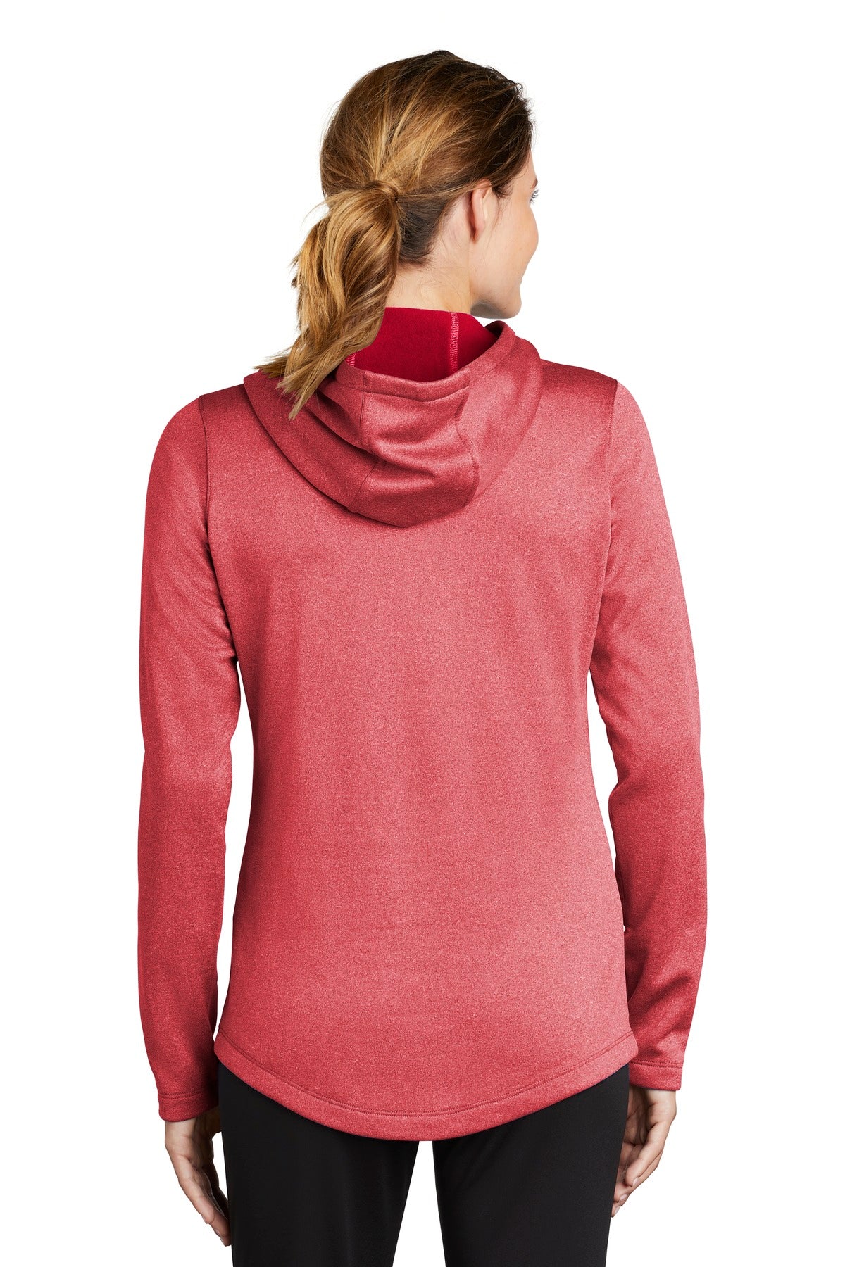 Sport-Tek® Women's PosiCharge® Sport-Wick® Heather Fleece Hooded Pullover