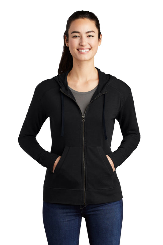 Sport-Tek® Women's PosiCharge® Tri-Blend Wicking Fleece Full-Zip Hooded Jacket