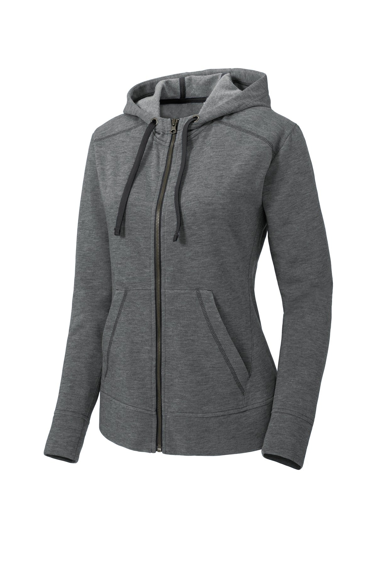 Sport-Tek® Women's PosiCharge® Tri-Blend Wicking Fleece Full-Zip Hooded Jacket