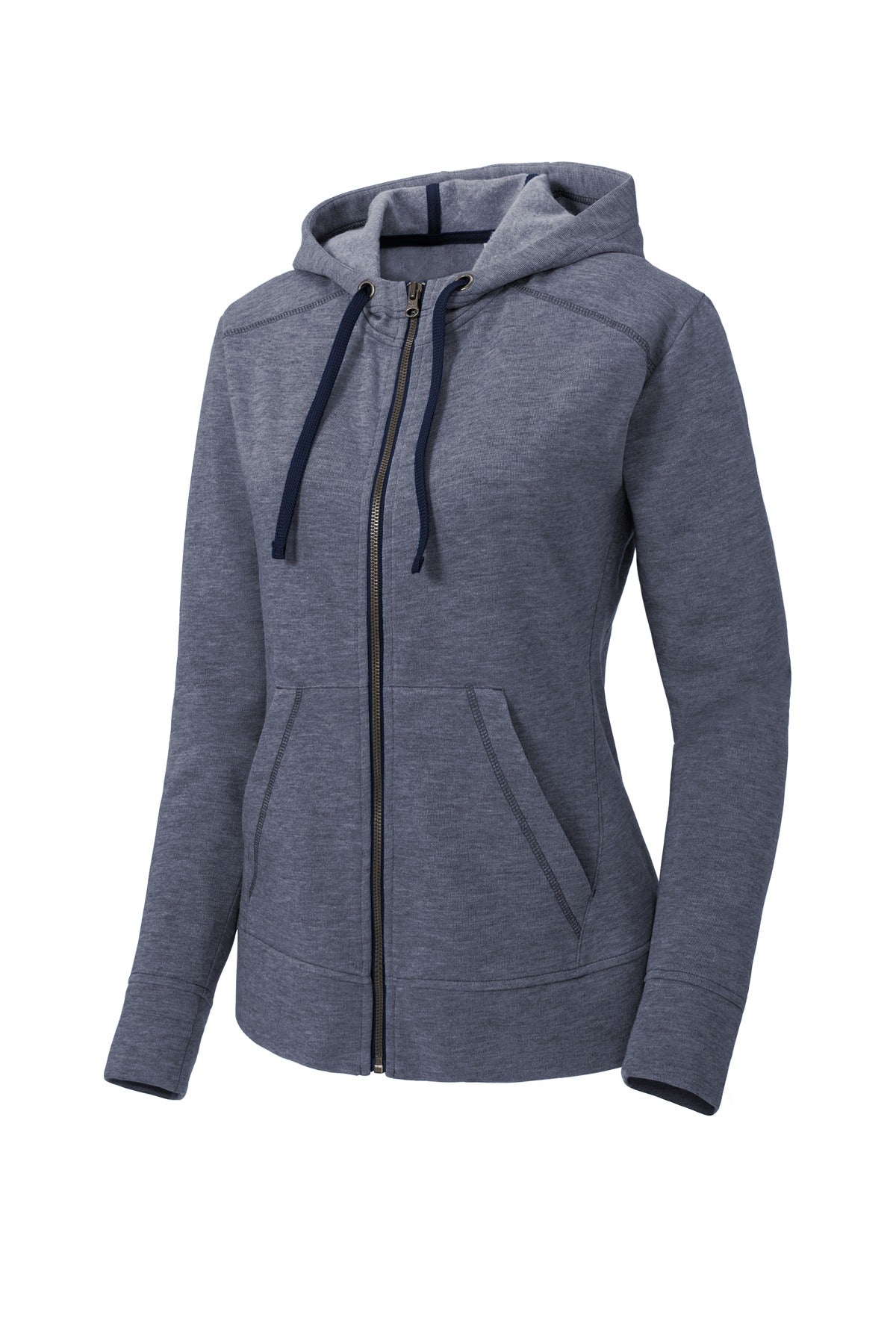 Sport-Tek® Women's PosiCharge® Tri-Blend Wicking Fleece Full-Zip Hooded Jacket