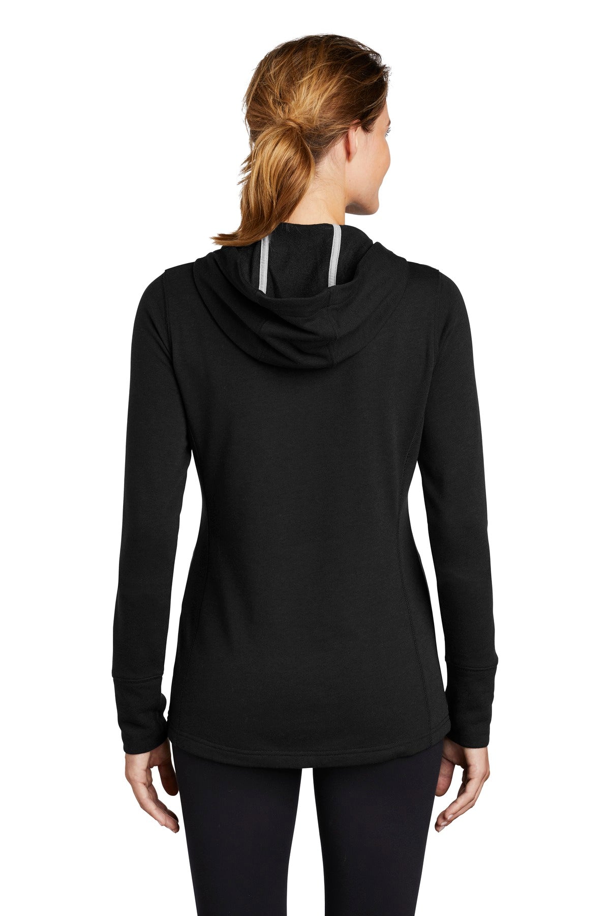 Sport-Tek® Women's PosiCharge® Tri-Blend Wicking Fleece Hooded Pullover