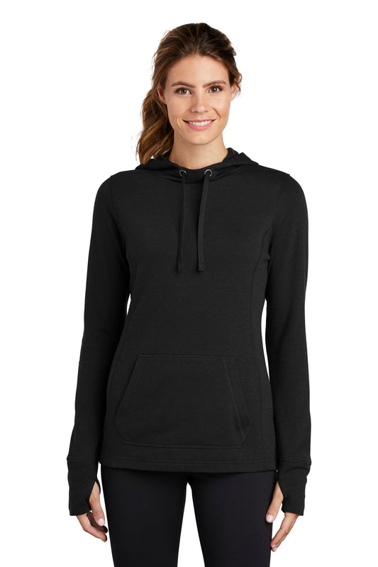 Sport-Tek® Women's PosiCharge® Tri-Blend Wicking Fleece Hooded Pullover