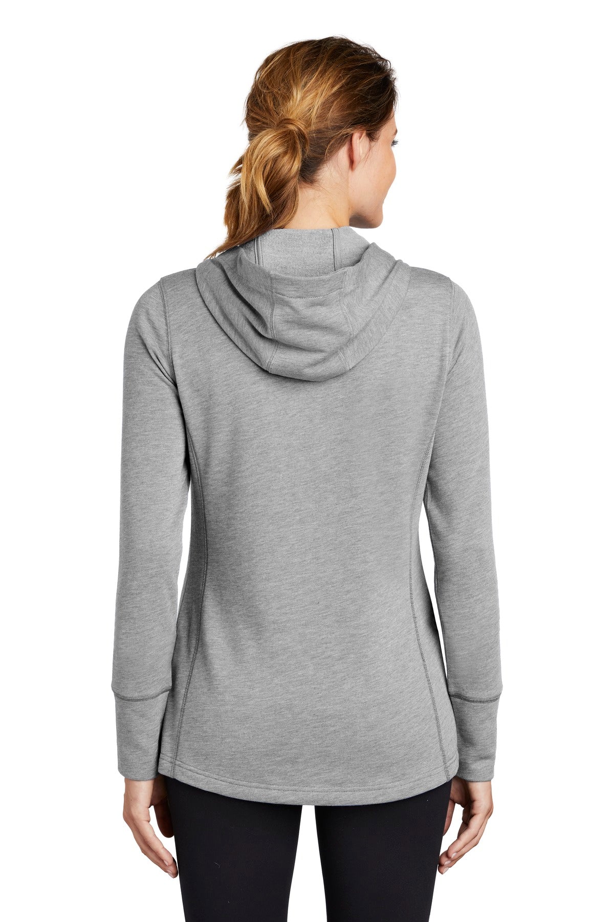 Sport-Tek® Women's PosiCharge® Tri-Blend Wicking Fleece Hooded Pullover