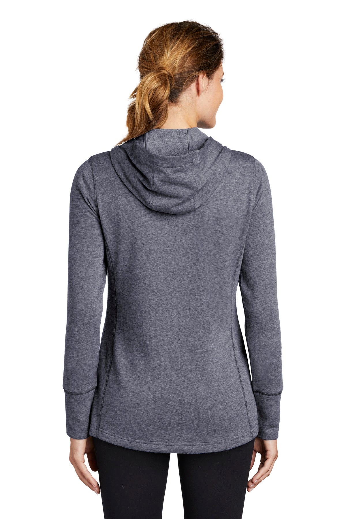 Sport-Tek® Women's PosiCharge® Tri-Blend Wicking Fleece Hooded Pullover