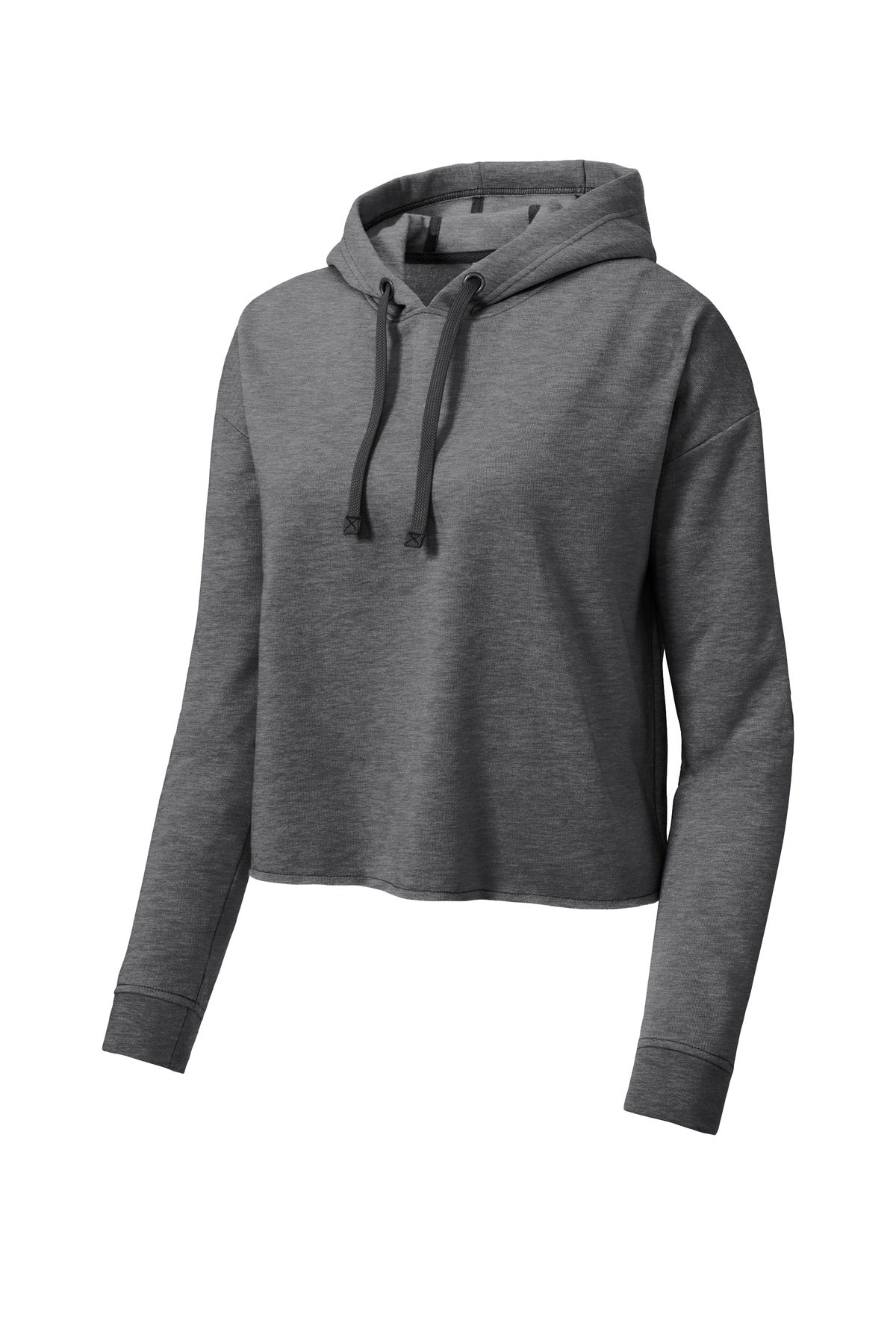 Sport-Tek® Women's PosiCharge® Tri-Blend Wicking Fleece Crop Hooded Pullover