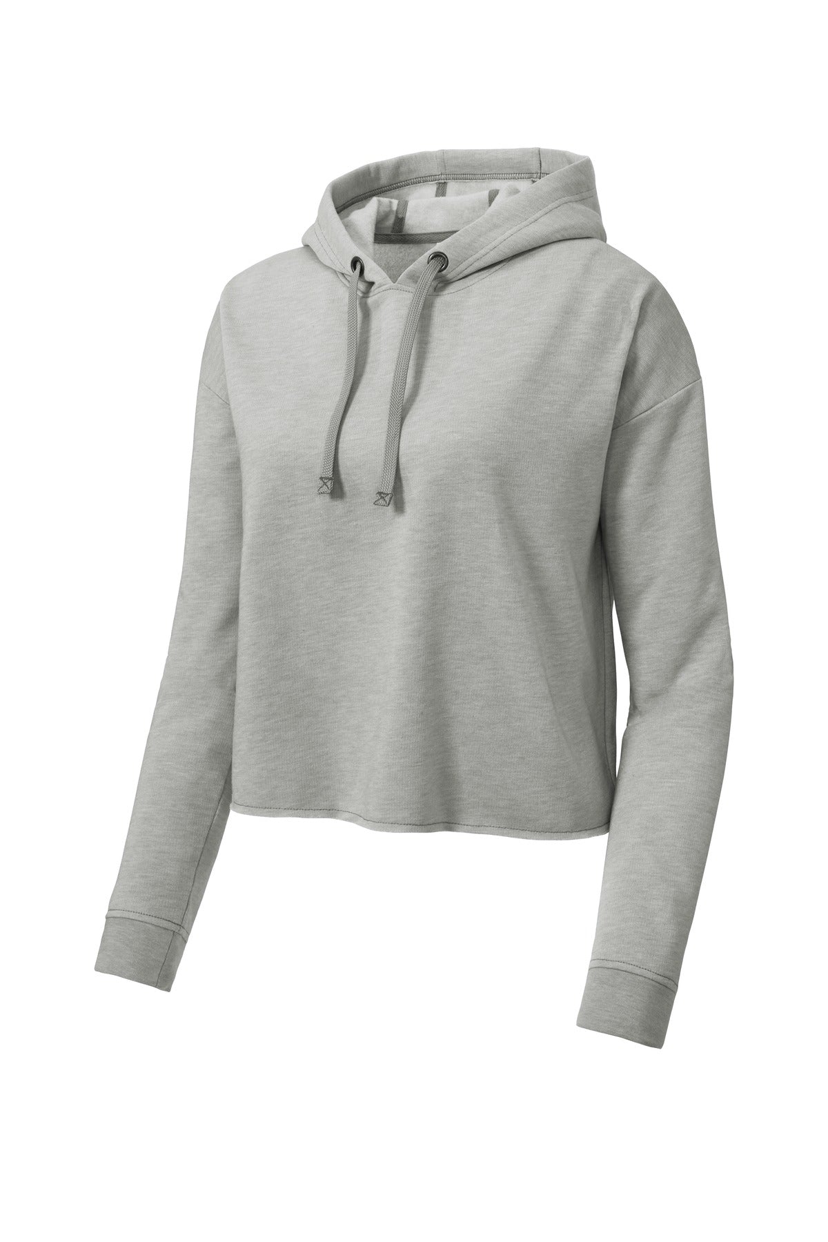 Sport-Tek® Women's PosiCharge® Tri-Blend Wicking Fleece Crop Hooded Pullover