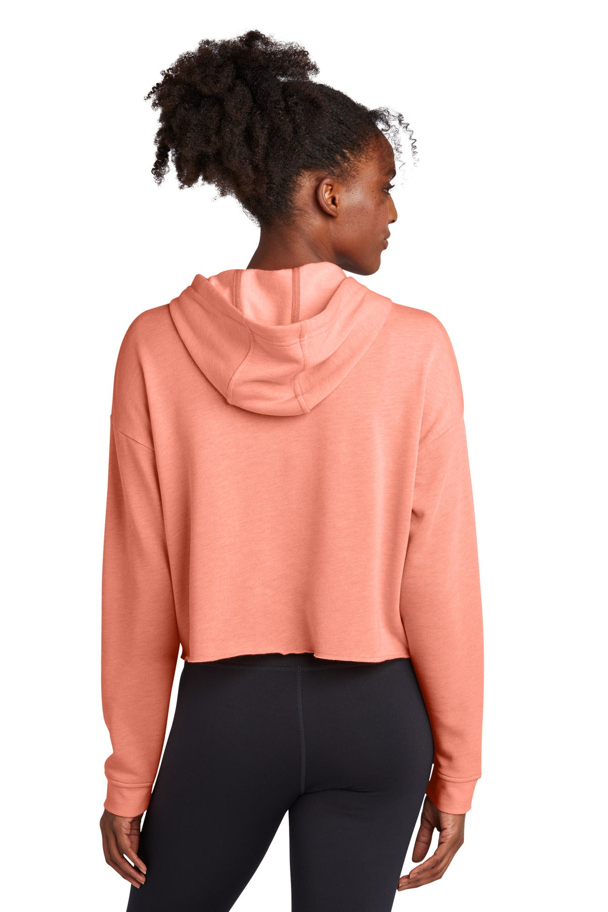Sport-Tek® Women's PosiCharge® Tri-Blend Wicking Fleece Crop Hooded Pullover