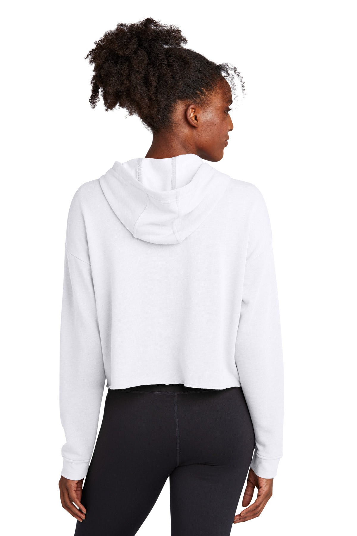 Sport-Tek® Women's PosiCharge® Tri-Blend Wicking Fleece Crop Hooded Pullover