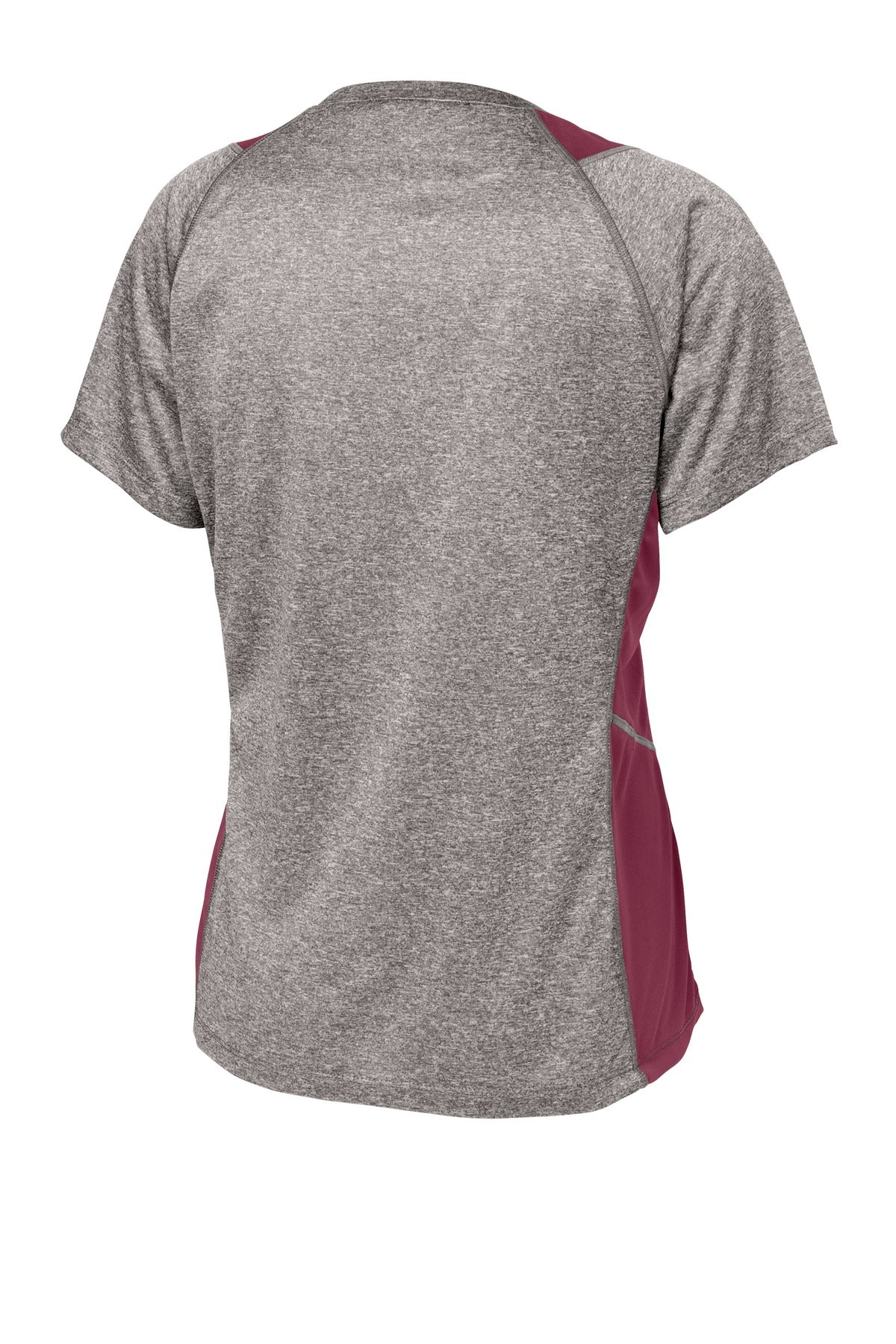 Sport-Tek® Women's Heather Colorblock Contender V-Neck Tee