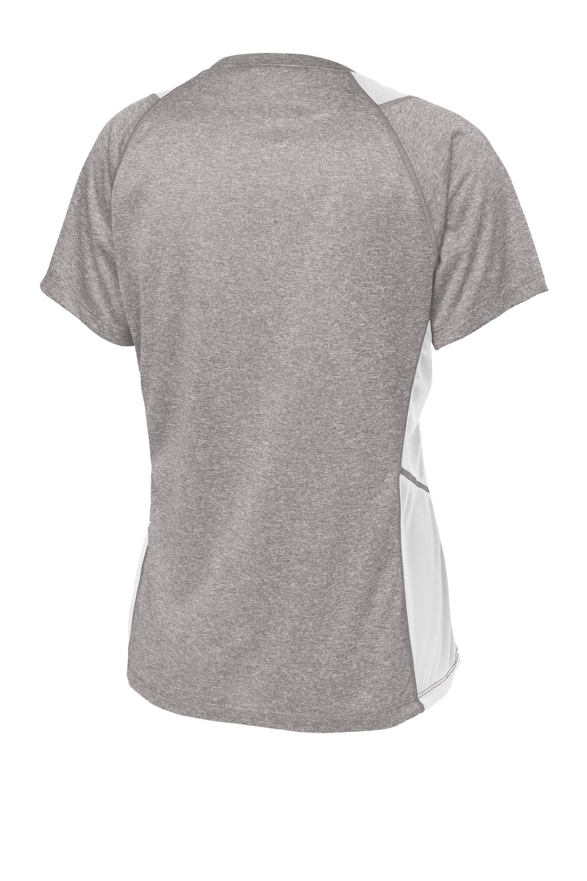 Sport-Tek® Women's Heather Colorblock Contender V-Neck Tee