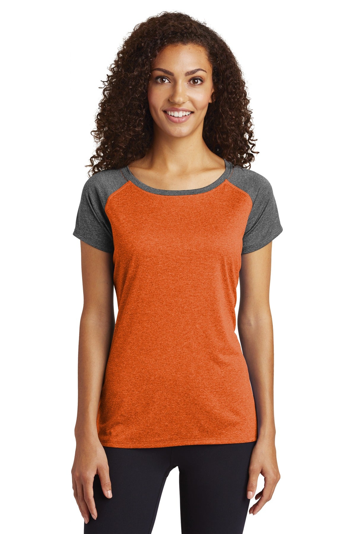 Sport-Tek® Women's Heather-On-Heather Contender Scoop Neck Tee