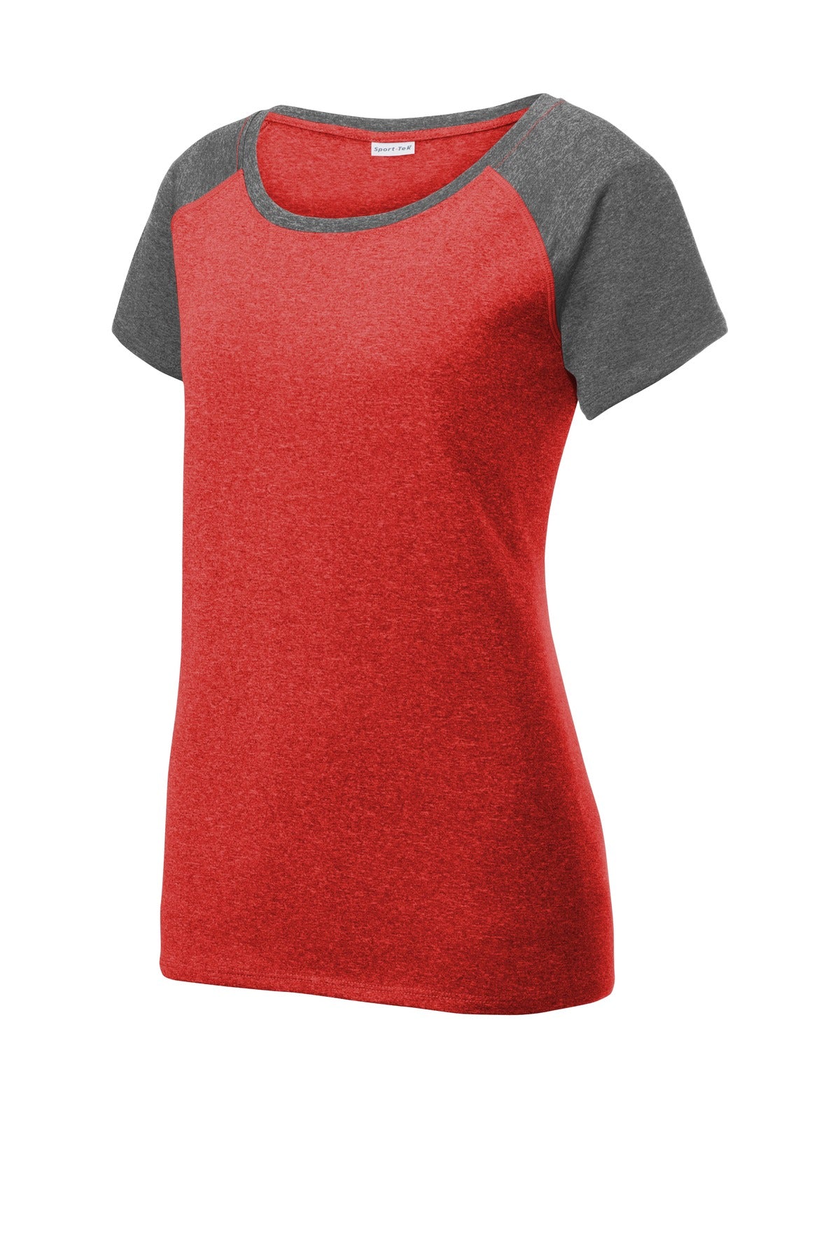 Sport-Tek® Women's Heather-On-Heather Contender Scoop Neck Tee