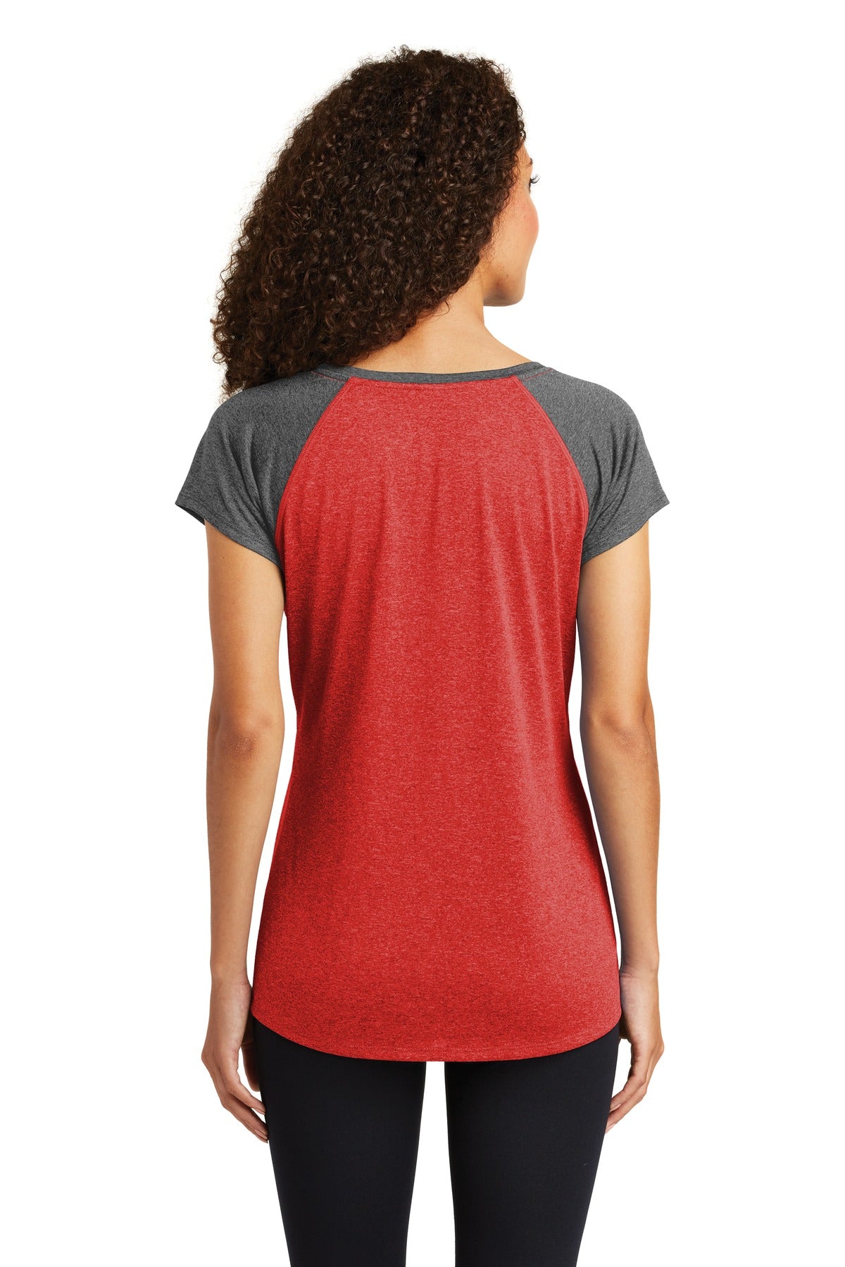 Sport-Tek® Women's Heather-On-Heather Contender Scoop Neck Tee