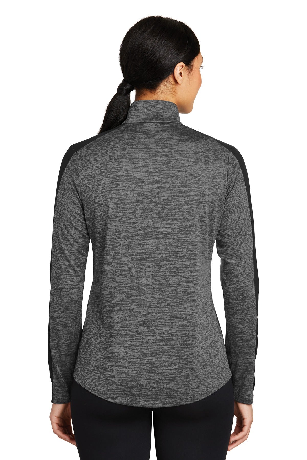 Sport-Tek® Women's PosiCharge® Electric Heather Colorblock 1/4-Zip Pullover