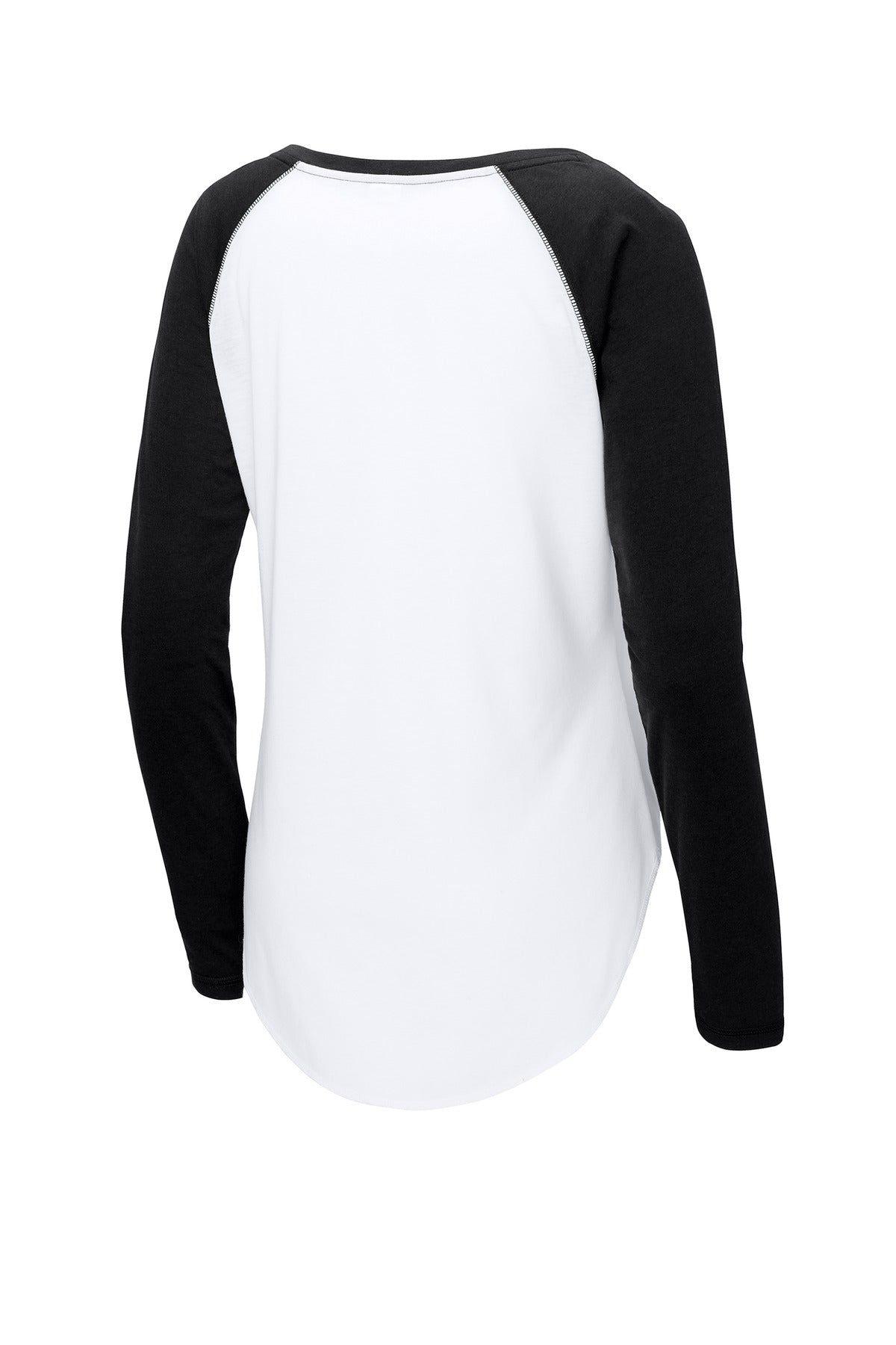 Sport-Tek® Women's PosiCharge® Long Sleeve Tri-Blend Wicking Scoop Neck Raglan Tee