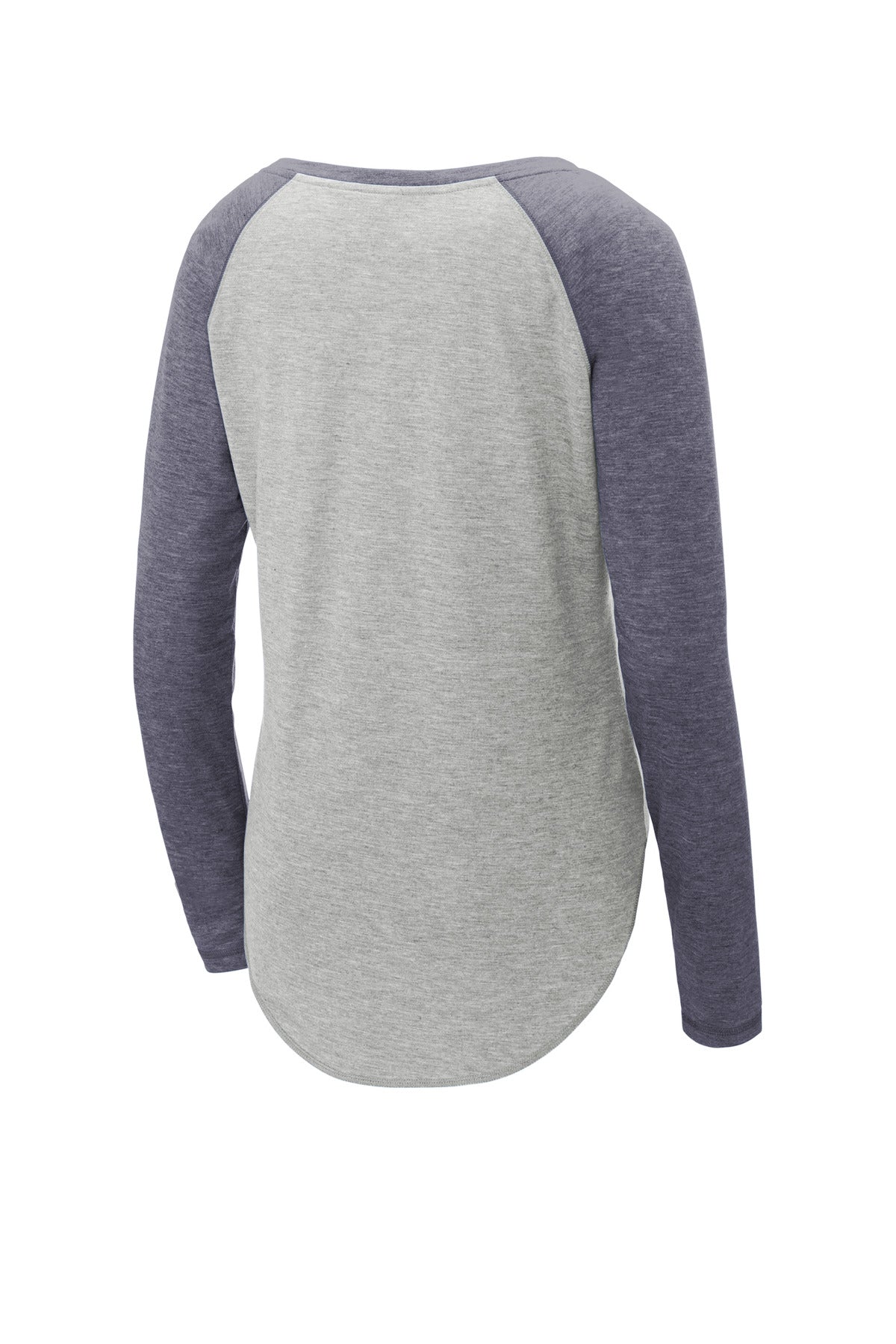 Sport-Tek® Women's PosiCharge® Long Sleeve Tri-Blend Wicking Scoop Neck Raglan Tee