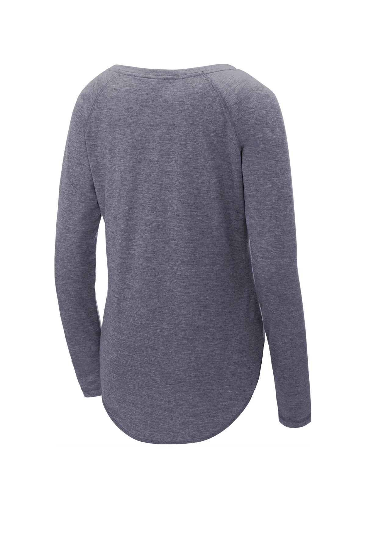 Sport-Tek® Women's PosiCharge® Long Sleeve Tri-Blend Wicking Scoop Neck Raglan Tee